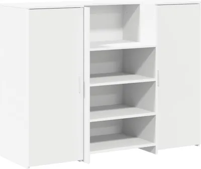 Produktbild von vidaXL Empfangstheke Weiß 135x50x103,5 cm Holzwerkstoff