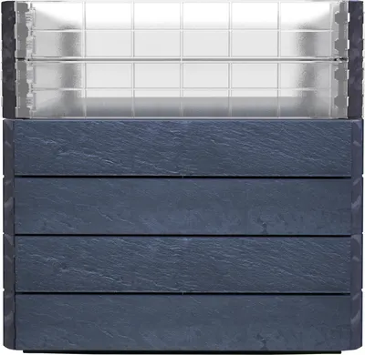 Immagine prodotto di Garantia Ergo Quadro Turbo Hochbeet L 75 + Wachstumsmodul Farbe stone, 80x80 cm