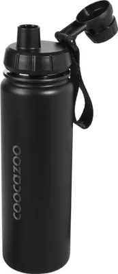 Immagine prodotto di coocazoo bottiglia d' acqua Isolated Stainless Steel Drinking Bottle Black nero