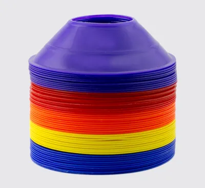 Produktbild von Set mit 50 Mini-Begrenzungsmarkierungen - 5 Farben - Perfekt, um qualitativ hochwertige Trainings durchzuführen!