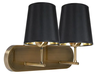 Obrázok produktu pre Moderné nástenné osvetlenie MILONGA - 2xE27, 60W, patina/čierna