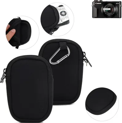 Produktbild von K-S-Trade® Kameratasche kompatibel mit Canon PowerShot G7 X Mark II Schutz-Hülle Kompaktkamera Tasche Travelbag sleeve case Neopren-Hülle
