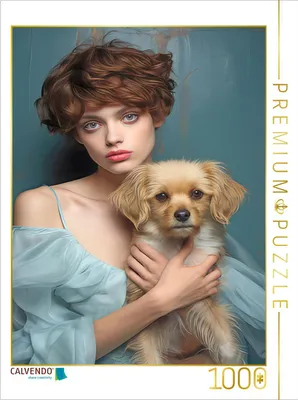 Produktbild von CALVENDO Puzzle Mann und Hund | 1000 Teile Lege-Größe 64x48cm Foto-Puzzle für glückliche Stunden
