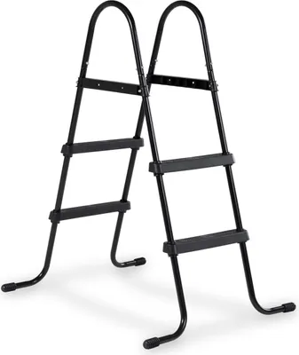 Immagine prodotto di EXIT Pooltrap, altezza telaio 60-90 cm, scaletta da piscina, antiscivolo, pieghevole, accessori per piscina, nero