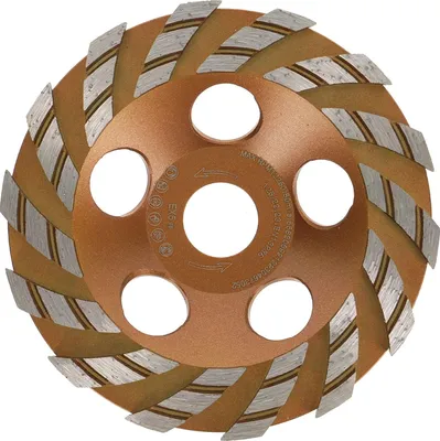 Produktbild von PRODIAMANT Diamantschleiftopf Beton 125mm TurboSpeed+ für universellen Einsatz
