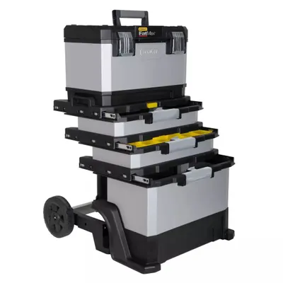 Image de STANLEY Servante d’atelier 63L bimatière sur roulettes FatMax