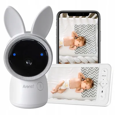 Produktbild von Arenti Arenti AINanny - Babyphone - Wifi-Babyphone mit 5-Zoll-Bildschirm - Ultra HD 2K Auflösung - Schlaflieder - Alexa & Google