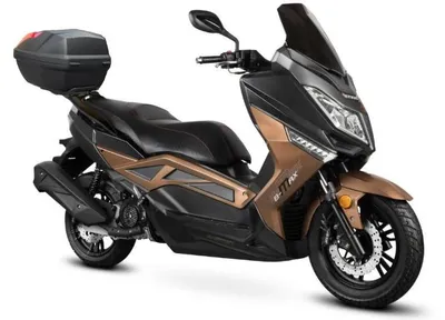 Produktbild von Motorroller Firejet 125 BMAX schwarz-braun Euro 5 mit Topcase Scooter Roller 125 ccm 4 Takt