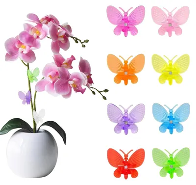 Produktbild von Set mit 90 Pflanzenclips für Orchideen und Kletterpflanzen