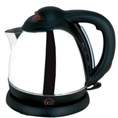 Obrázok produktu pre DCG Eltronic WK6298, 1,8 L, 1850 W, Čierna, Nerezová oceľ, Zabezpečenie proti prehriatiu, Bezšnúrový, Filtrovanie