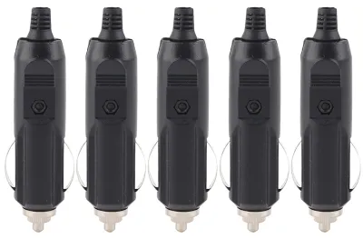 Produktbild von 5 Stück 12 V 24 V 5A Autozubehör männlicher Zigarettenanzünder-Stecker DIY-Stecker