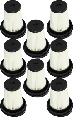 A collection of vacuum cleaner filters.