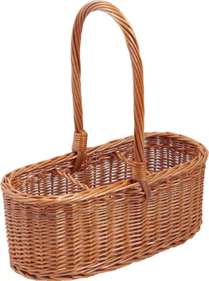 Produktbild von Flaschenkorb, Tragekorb, Geschenkkorb für Flaschen, 37x17x15cm