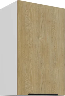 Produktbild von Küchen Hängeschrank 45 cm CREMONA Eiche hell + Weiß matt Küche Küchenzeile Küchenblock Einbauküche