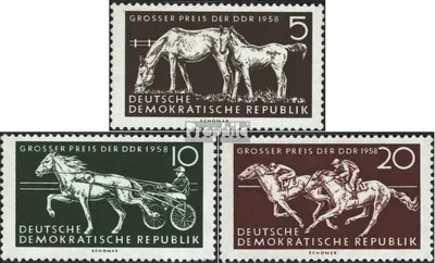 Produktbild von Briefmarken DDR 1958 Mi 640-642 (kompl.Ausg.) postfrisch Pferderennen Großer Preis der DDR