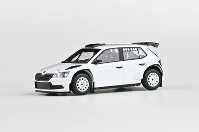 Produktbild von Škoda Fabia III FL Rally2 Evo (2019) Weiß - Gravel wheels Motorsport - Abrex 1:43