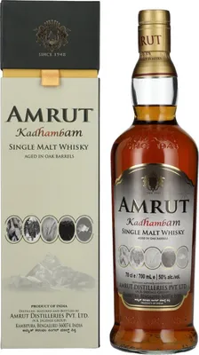 Image de Amrut KADHAMBAM Single Malt Whisky 50% Vol. 0,7l en boîte cadeau