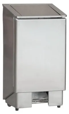 Zdjęcie produktu dla Kosz na śmieci Combisteel ze stali nierdzewnej z pedałem, 90 litrów