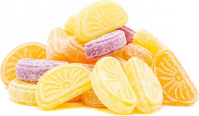 Produktbild von Orange Zitrone Schnitten 120g | Zitronen und Orangen Bonbons | Fruchtbonbons | Kräuterbonbons | Zitronen und Orangen Drops