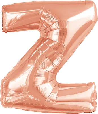 Immagine prodotto di Palloncino in foil lettera Z oro rosa - 88 cm