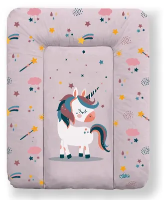 Image de Kikido Matelas à Langer 70x50 cm - Coussin à Langer Lavable et Imperméable - Licorne