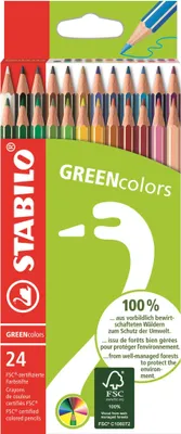 Produktbild von Buntstifte Greencolor Kartonetui VE=24 Stifte