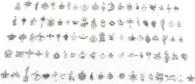 Image de Argent tibétain, pendentifs, breloques, pièces détachées pour l'artisanat, trouvailles, accessoires