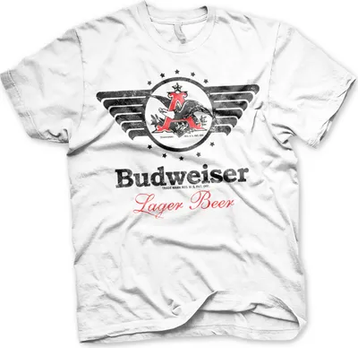 Produktbild von Budweiser Vintage Eagle T-Shirt - XX-Large - White