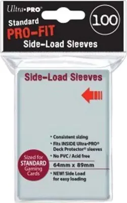 Produktbild von 100 Ultra Pro Standard Pro-Fit Sleeves SIDE-LOAD Sleeves (64 x 89mm)