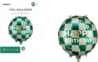 Obrázek produktu pro PartyDeco FB296, Hračka balón, Fólie, Vícebarevný, Vzorovaný, Narozeniny, Univerzální