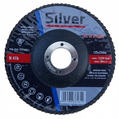 Produktbild von Silver Lamellenschleifscheibe 125mm Korn 60 für Metall