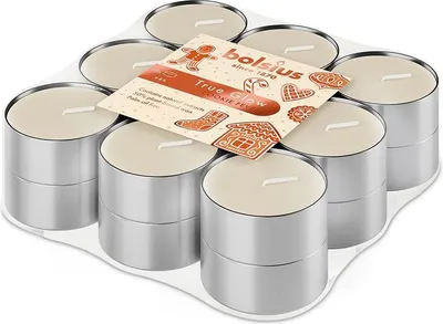 Produktbild von Kerzen Bolsius Tealight Cookie Fever, Weihnachten, Tee, Duft, Packung 18 Stk.