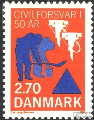 Produktbild von Briefmarken Dänemark 1988 Mi 920 (kompl.Ausg.) postfrisch Zivilverteidigung