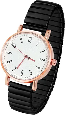 Zdjęcie produktu dla Damski analogowy elastyczny zegarek na rękę Duże cyfry Panie Prosty Casual Quartz Dress Wyraźny czytelny