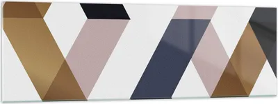 Produktbild von Bilder auf glas - Einteilig - Abstraktion Muster Diamant - 160x50cm - Glasbilder - Wandbilder - Bilder - Wanddekoration aus Glas - Glas Bilder - Wandbild auf Glas - GAB160x50-4311