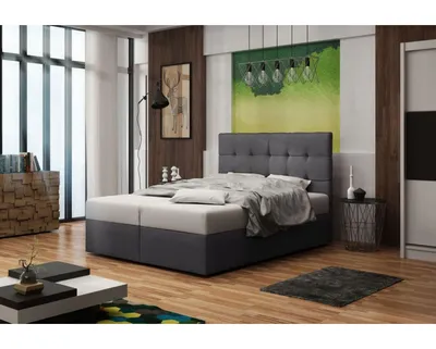 Obrázok produktu pre Čalúnená posteľ s úložným priestorom DELILAH 2 - 180x200, šedá