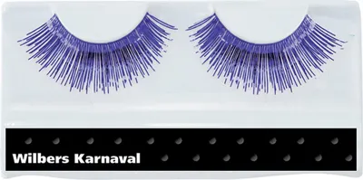 Produktbild von Künstliche Lametta Wimpern blau - für Fasching