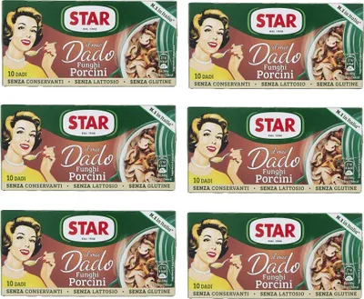 Produktbild von 6x Star dado funghi porcini brodo Steinpilze Suppenwürfel Brühe 10 pz