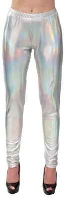 Produktbild von Space Leggings silber-holo, Groesse:L/XL