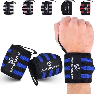 Zdjęcie produktu dla Bandaż fitness na ramię, 45 cm, silne wsparcie podczas treningu siłowego i kulturystyki, dla mężczyzn i kobiet