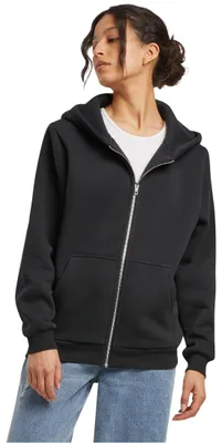 Productafbeelding van Damen By290 - Fleecehoodie met rits, zwart, maat L (EU)