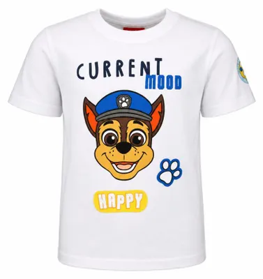 Produktbild von Paw Patrol Marshall Kinder Jungen kurzarm T-Shirt Gr. 98 -128 - Weiss