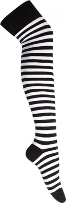 Produktbild von Overknees schwarz weiß OneSize