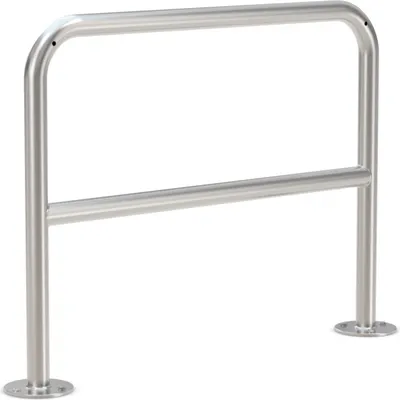 Produktbild von Fahrrad Anlehnbügel mit Knierohr 9211E | V2A | Aufdübeln | B1000mm