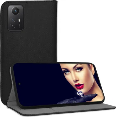 Produktbild von Bookstyle Schutzhülle Klapphülle Schutztasche Etui Cover für Xiaomi Redmi Note 12S (6.43'') - Schwarz