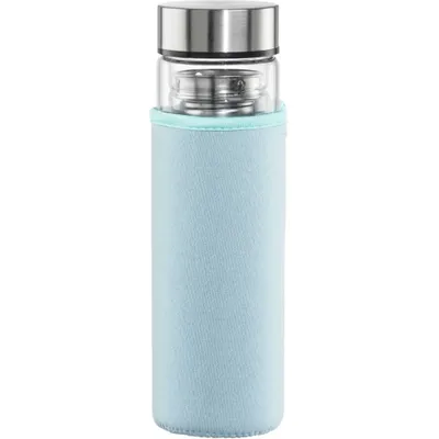 Obrázok produktu pre Sklenená fľaša Xavax To Go, 450 ml, ochranné puzdro, sitko