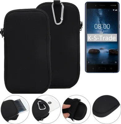 K-S-Trade Neopren-Hülle Handyhülle kompatibel mit Nokia