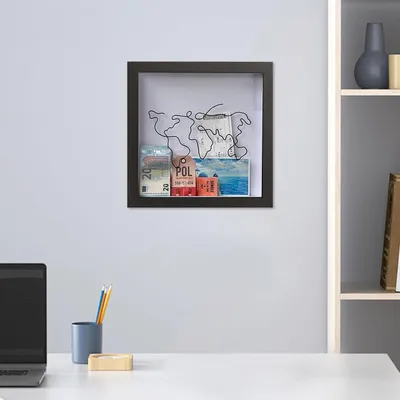 Produktbild von Archivbox für Reisen – Erinnerungen aufbewahren – 1 Stück – Holz – 30 x 30 cm