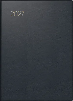 Produktbild von BRUNNEN Taschenkalender Mod. 731 2027 | A6, Leder, schwarz