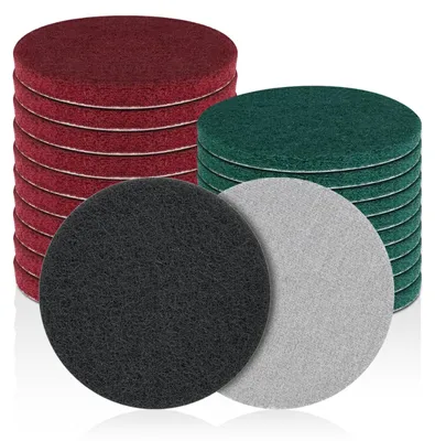 Klett-Schleifscheiben 125 mm, 10 Stück, 3 Körnungen